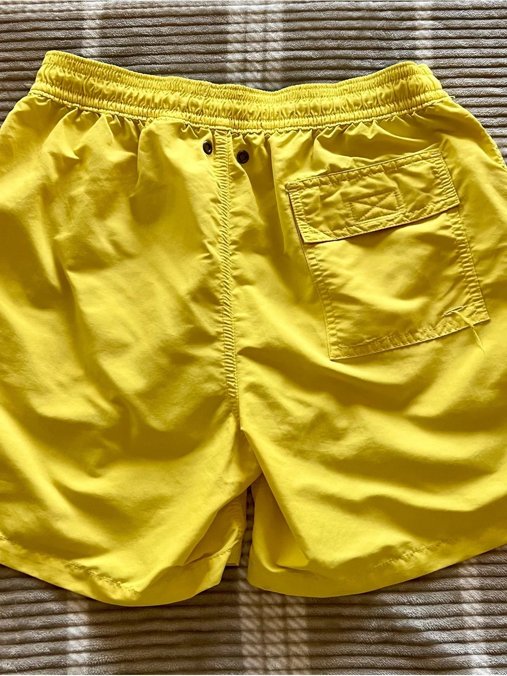 Polo by Ralph Lauren Bright Yellow Swim Trunks with White Drawstring